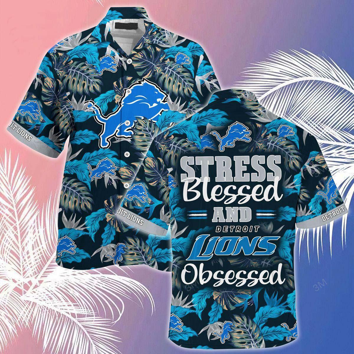 Detroit Lions Hawaiian Shirt Blessed Obsession 454131