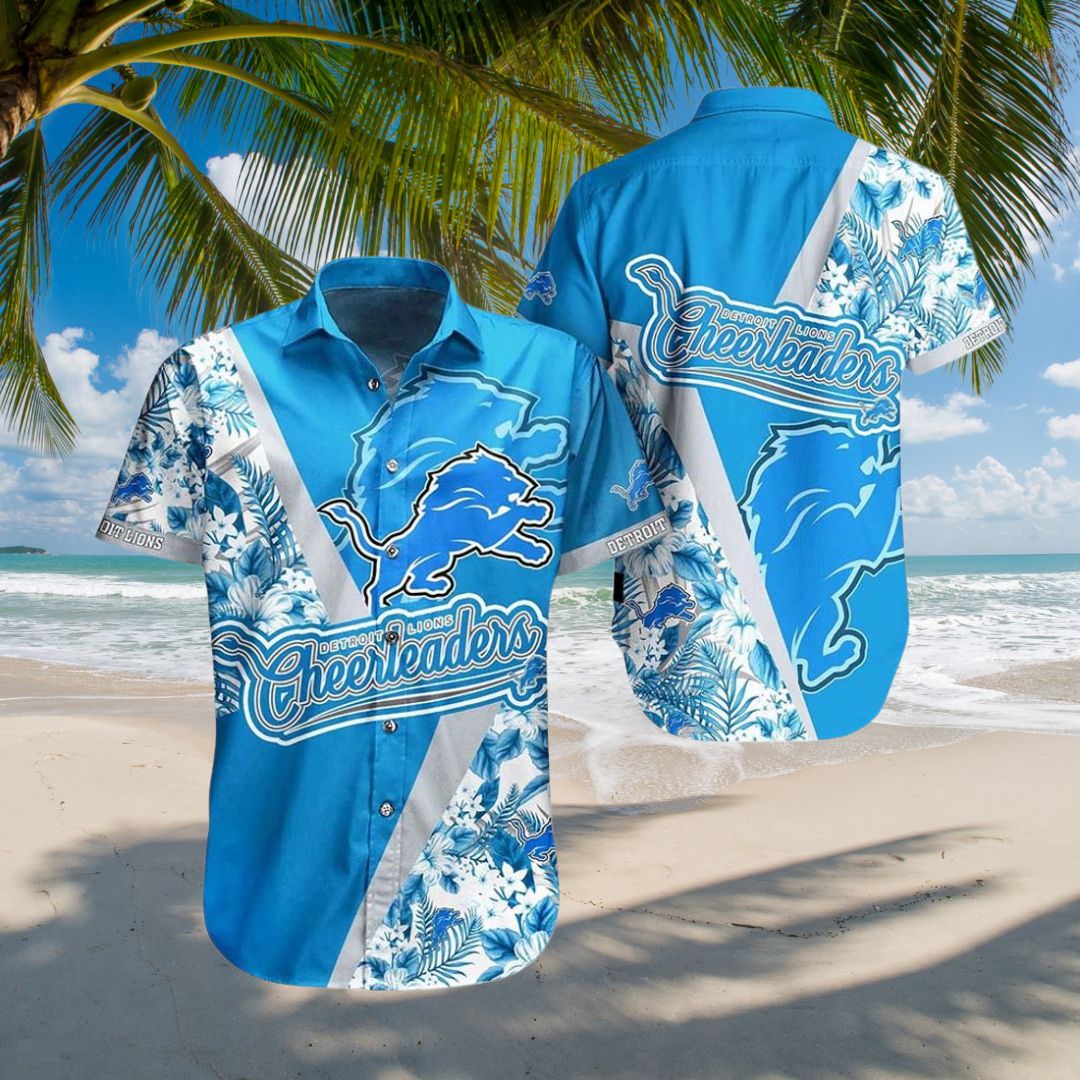 Detroit Lions Cheerleader Hawaiian Shirt 973248