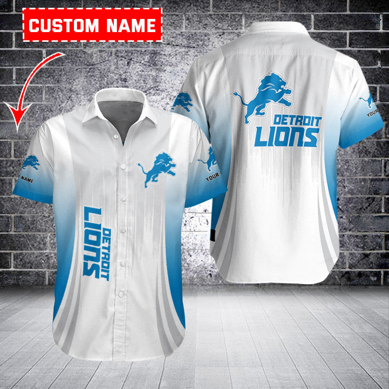 Detroit Lions Hawaiian Shirt Gradient Performance 385120