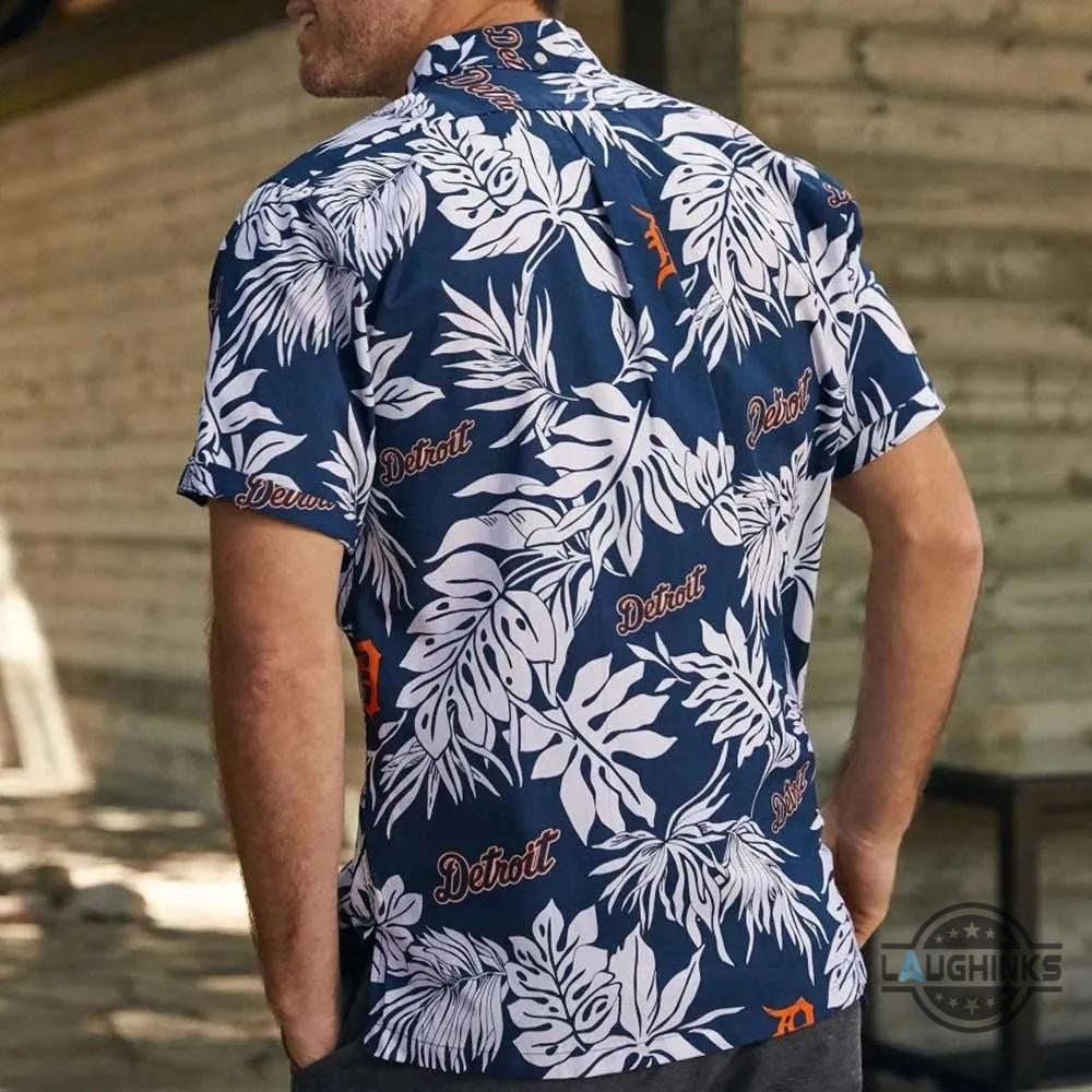 Detroit Tigers Hawaiian Shirt Mlb Detroit Tigers Cheap Aloha Summer Beach Shirt And Shorts Detroit Tigers Baseball Opening Day 2024 Button Up Shirts