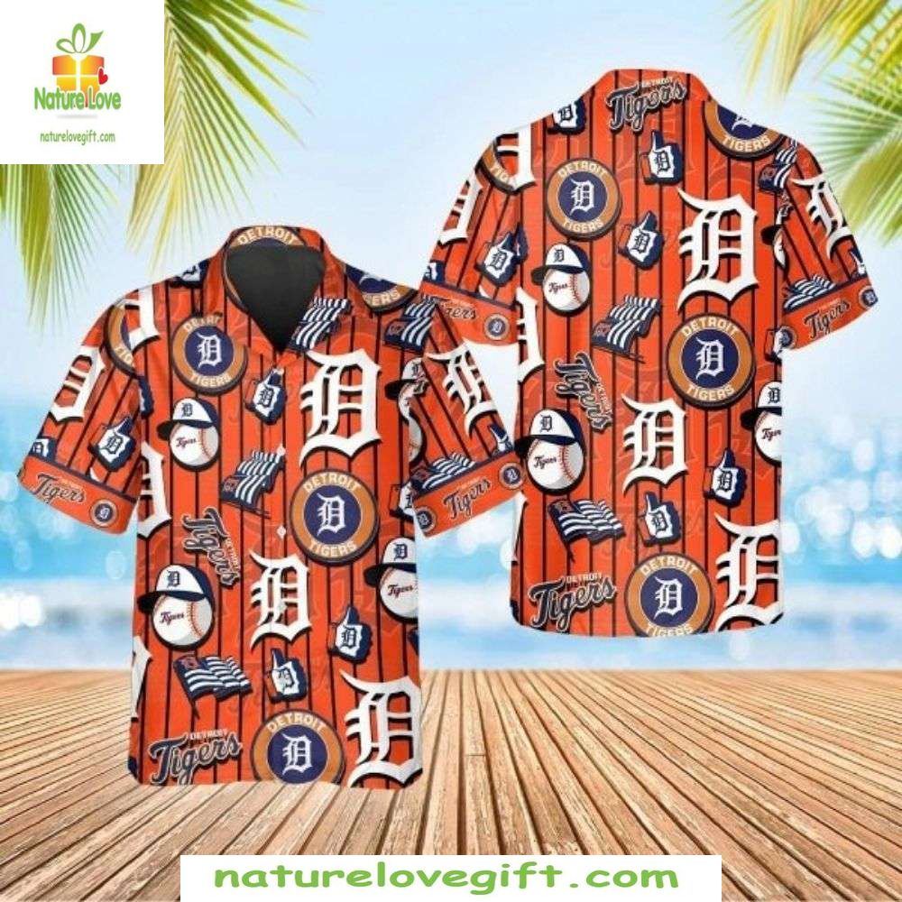 Detroit Tigers Hawaiian Shirt MLB Baseball Aloha Shirt Stylish Apparel