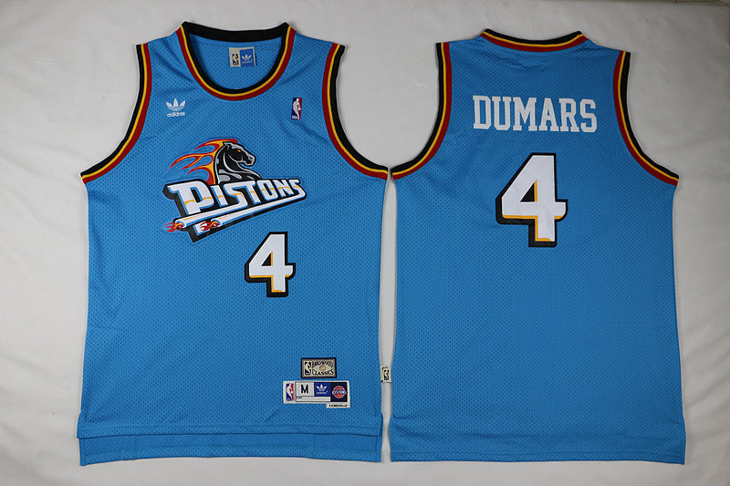Detroit Pistons #4 Joe Dumars jersey blue
