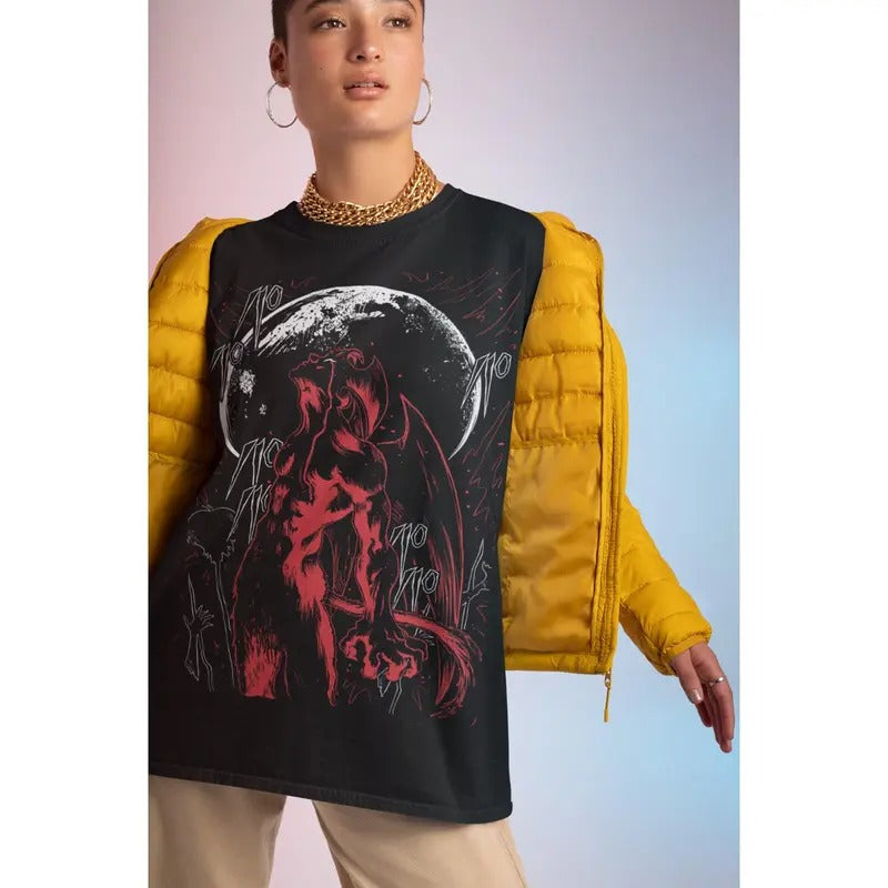 Devilman Red Moon Crybaby Go Nagai Anime Manga Tshirt T-Shirt S-4XL Tee Tshirt S-4XL