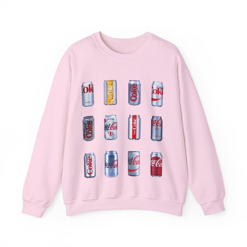 Diet Coke Crewneck T-Shirt Sweatshirt Hoodie | InkThreadWorks.com