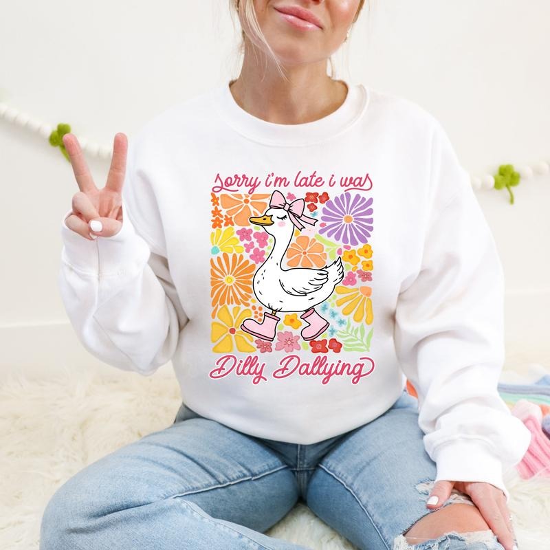 Dilly Dallying DTF Transfers - THIS IS NOT A SHIRT Hoodie, Sweatshirt | InkThreadWorks.com