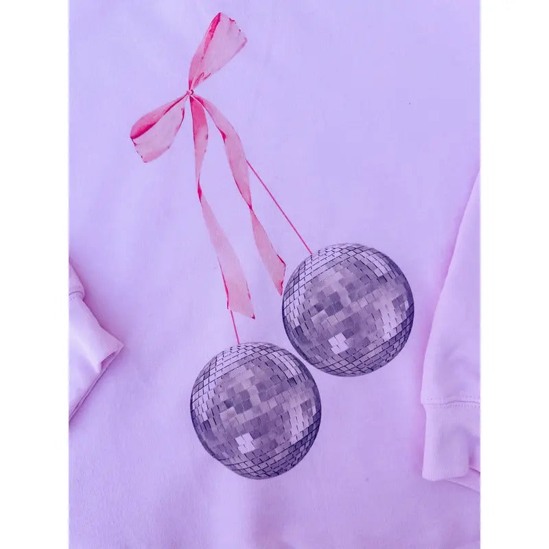 Disco Ball Cherries Graphic Top