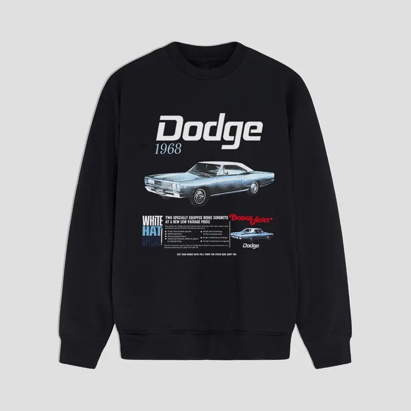 Dodge Charger 1968 Sweatshirt Classic Muscle Car Legend Car Menswear