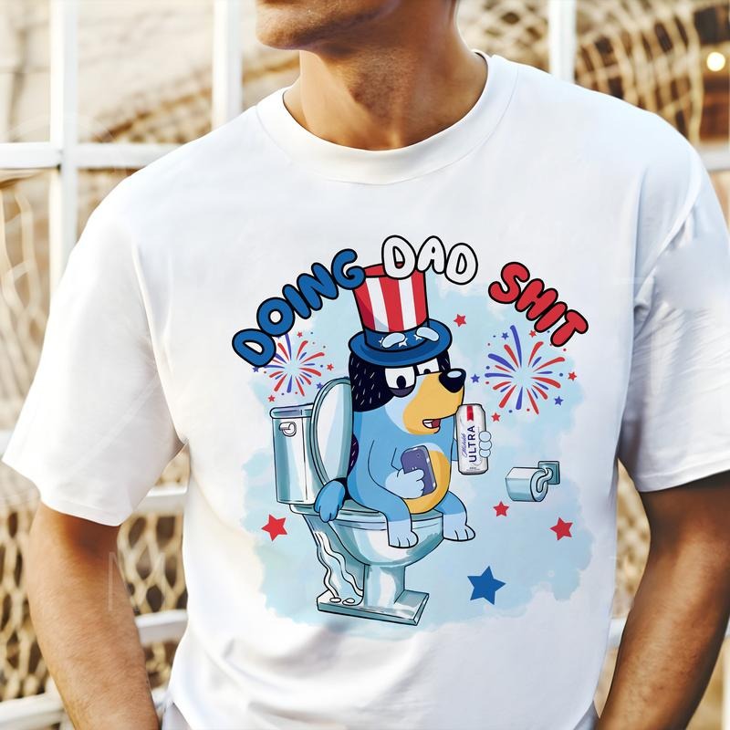 Doing Dad Sh!t Shirt Funny, Dad Bl0ey Shirt, Beer Shirt, Independence Day