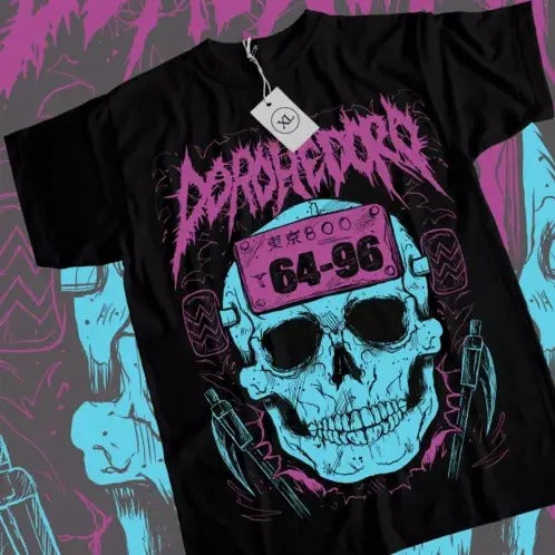 Dorohedoro Ebisu T-shirt Noi Kaiman Nikaido Horror Anime Black Shirt All Size