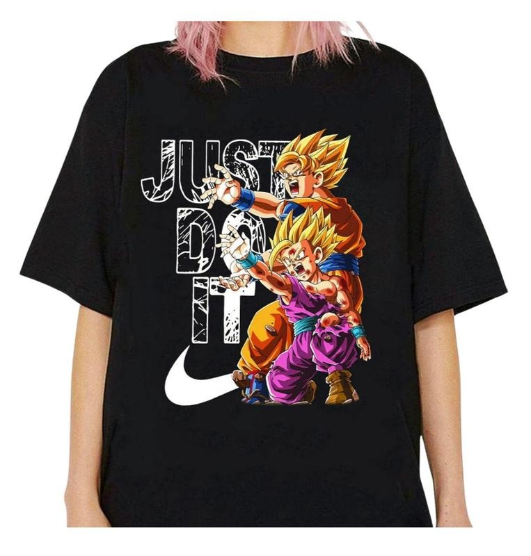 Dragonball Z Goku And Gohan Kamehameha Just Do It Shirt, Funny Cool Bunny Tee