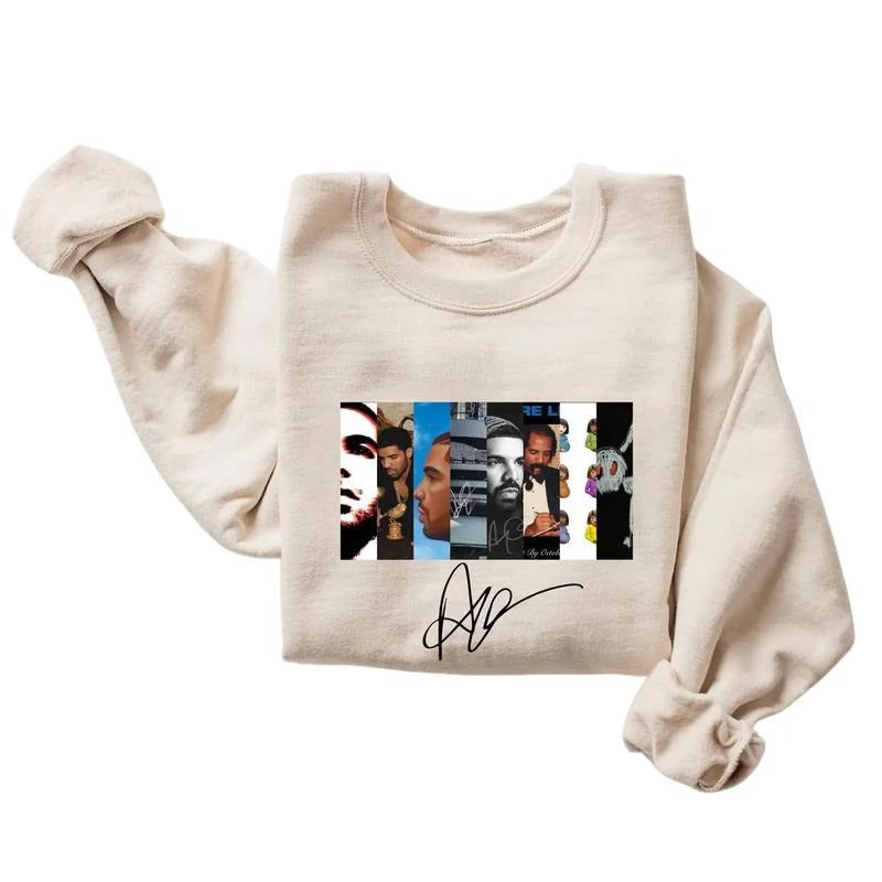 Drakee Best Albums With Signature T-Shirt Sweatshirt Hoodie, Gift For Music Fans | InkThreadWorks.com