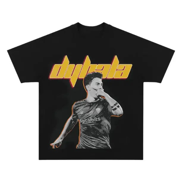 Dybala Y2k T-Shirt, Dybala Graphic Tees, Unisex Soccer Shirt, Sport Merch, Gift For Fan, Cotton comfort Menswear Womenswear Streetwear