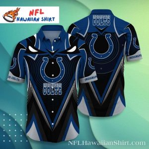 Dynamic Horseshoe Vortex - Sleek Indianapolis Colts Hawaiian Shirt