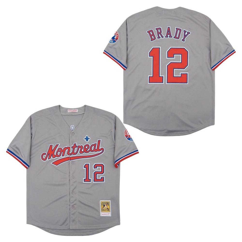 EXPOS #12 BRADY Expos 12 Gray Retro