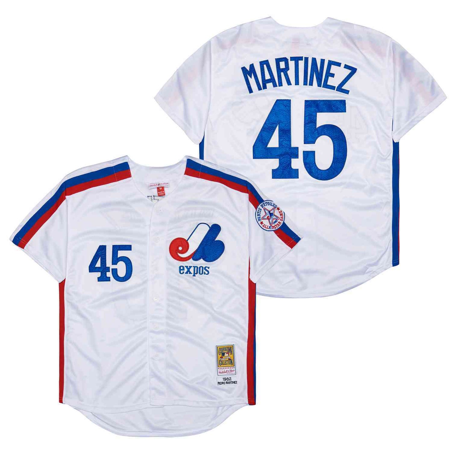 EXPOS #45 Pedro Martinez Expos 45 White 1982 Retro