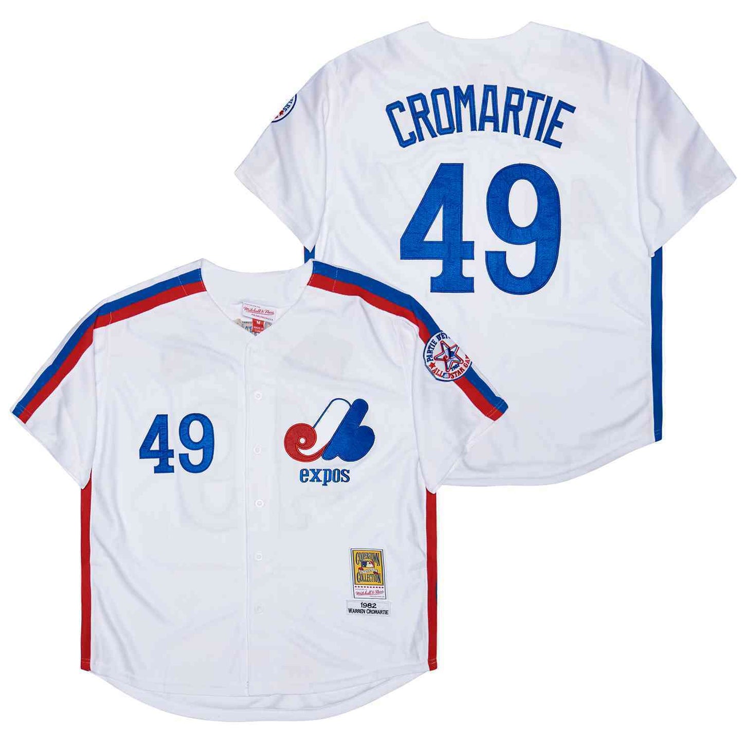 EXPOS #49 CROMARTIE Expos 49 White 1982 Retro