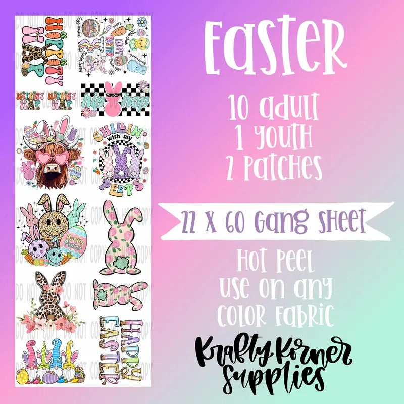 Easter Gang Sheet, 22 x 60 T-Shirts, Hoodie, Sweatshirt | InkThreadWorks.com