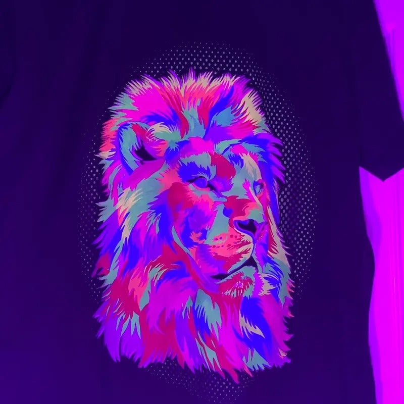 Economic lion t-shirt size large Cotton Black Hoodie, Sweatshirt | InkThreadWorks.com