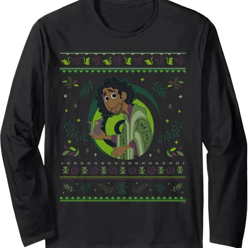 Encanto Bruno Madrigal Ugly Christmas Sweater Long Sleeve T-Shirt Hoodie, Sweatshirt | InkThreadWorks.com