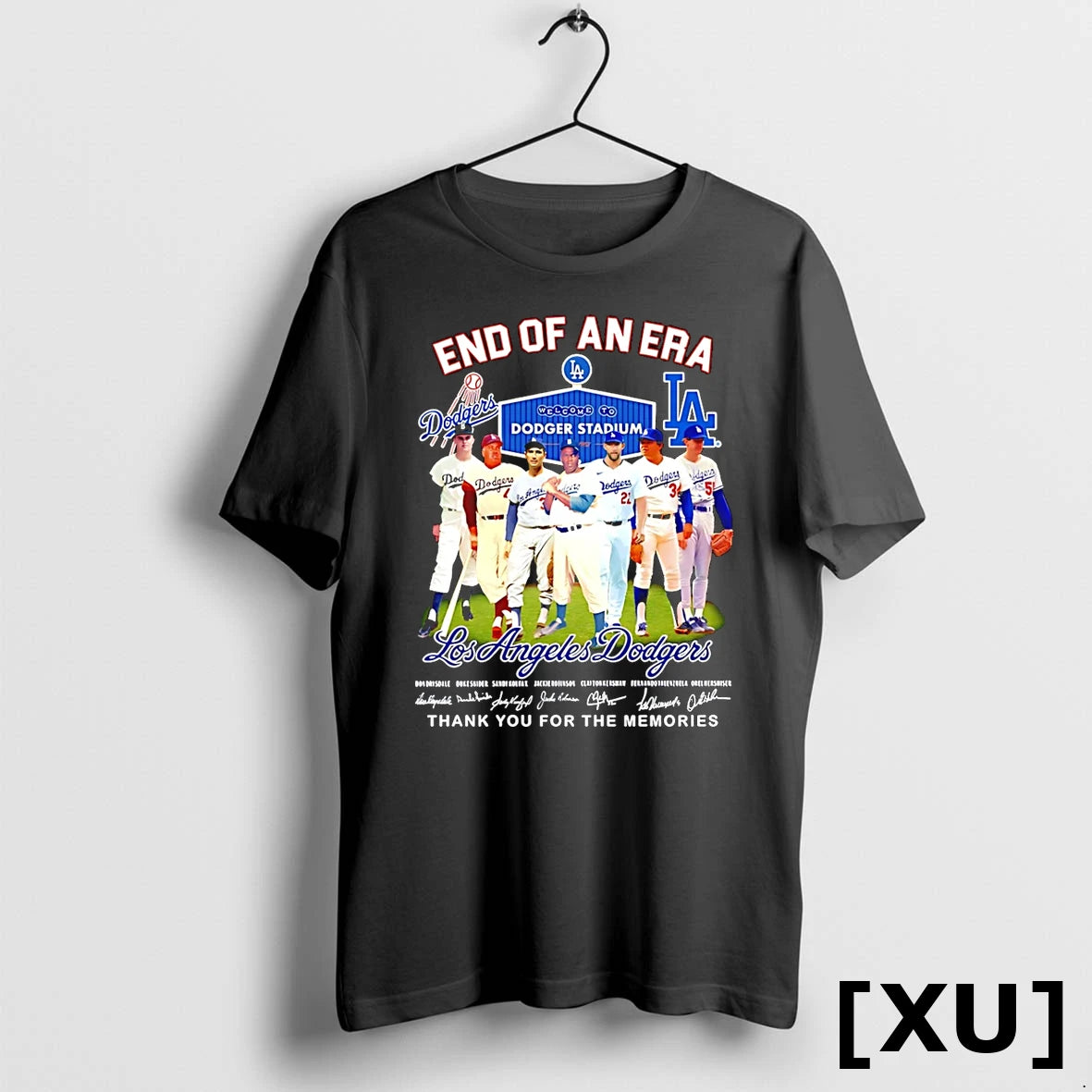 End Of An Era Los Angeles Dodgers Stadium Players Signature Tshirts Sweater
