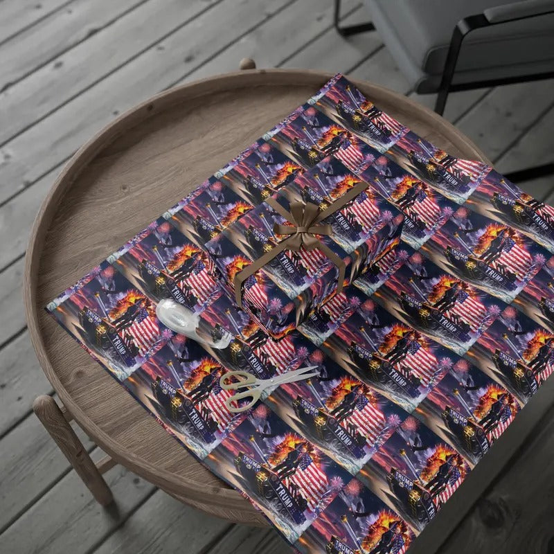 Epic Patriotic Gift Wrap Trump Wrapping Paper
