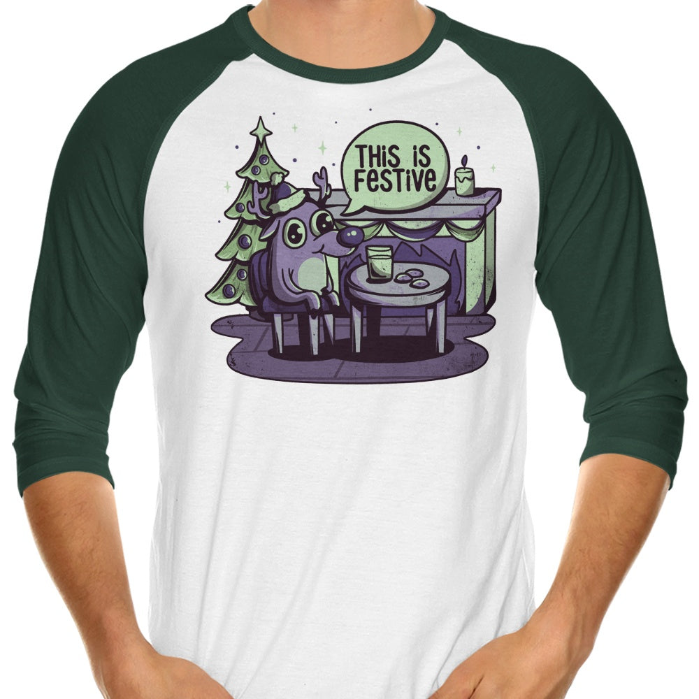 Episode 17: This is Fine - 3/4 Sleeve Raglan T-Shirt