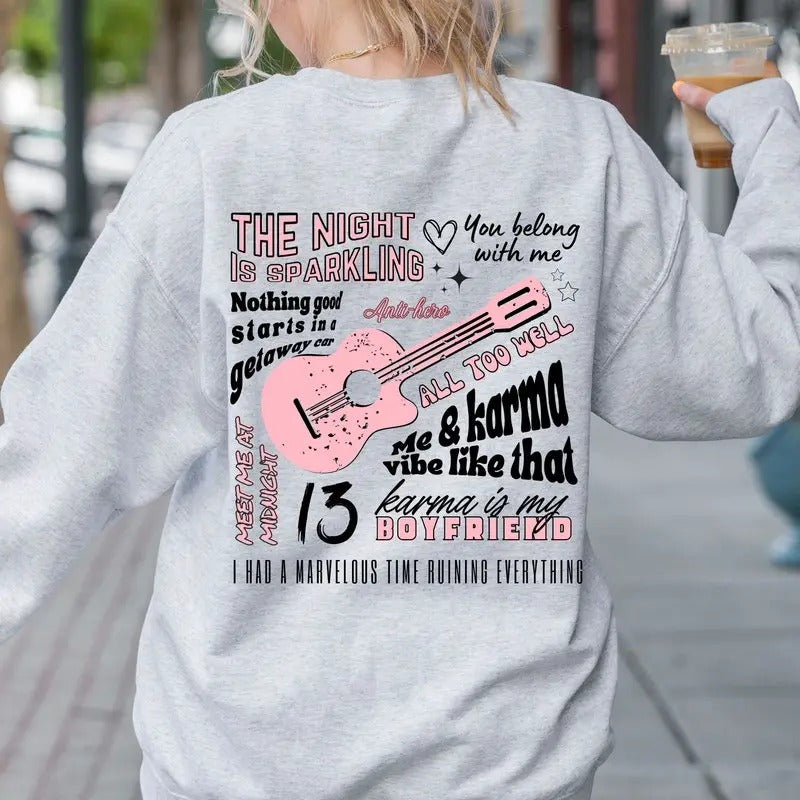 Era Inspired Shirt | Cozy Sweatshirt | Midnight Album Merch | Song Lyrics Tee