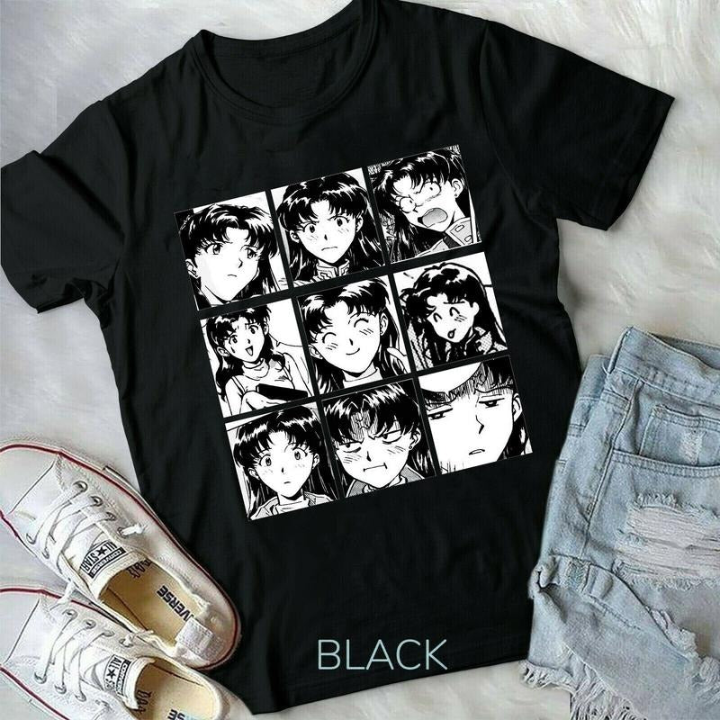 Evangelion,Misato Katsuragi,Neon Genesis Evangelion,Vaporwave,new Unisex T-Shirt S-4XL Hoodie, Sweatshirt