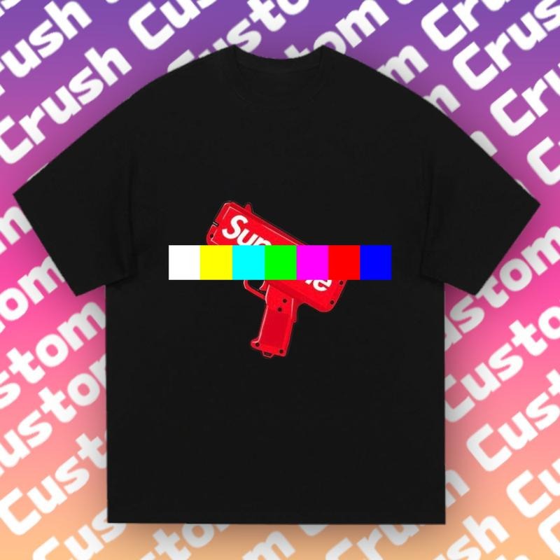 Trendy Must-Have Tee | Red Toy Gun Graphic | Streetwear/Date Night/Everyday Look
