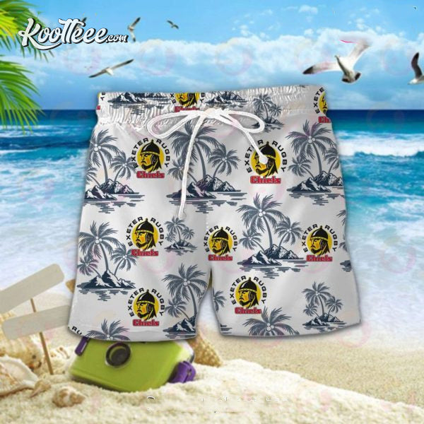 Exeter Chiefs Premiership Rugby Hawaiian Shirt