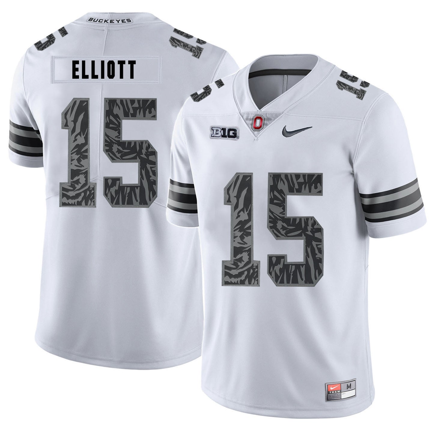 Ezekiel Elliott 15 Pattern White