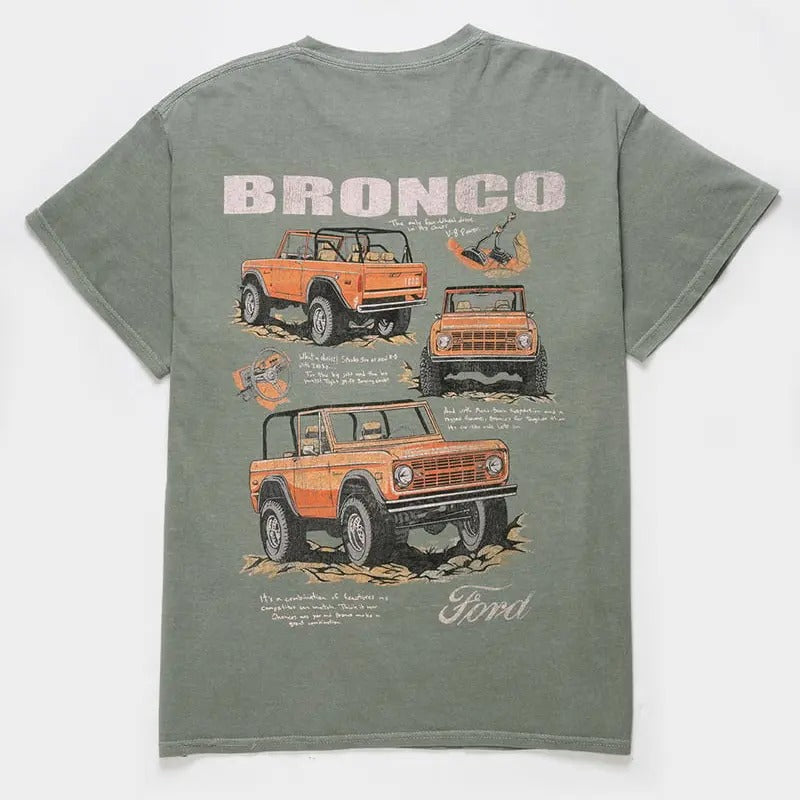 FORD BRONCO Off Road Mens Tee Classic Car Collection