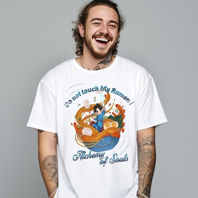 FUNNY RAMEN Shirt, Korean Drama Shirt for Jaewook fans and Alchemy of Souls lover, hand drawing art work, Unique Style...