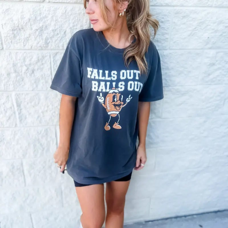 Falls Out Football Graphic Tee Hoodie, Sweatshirt | InkThreadWorks.com