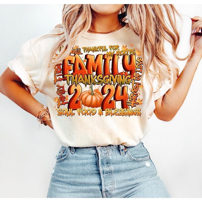 Family 2024 Thanksgiving Shirt, Thanksgiving Crew T