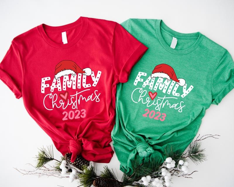 Family Christmas 2023 Shirt, Family Matching Christmas T-Shirt, Family Reunion Shirt For Holiday, Cousin Gathering...
