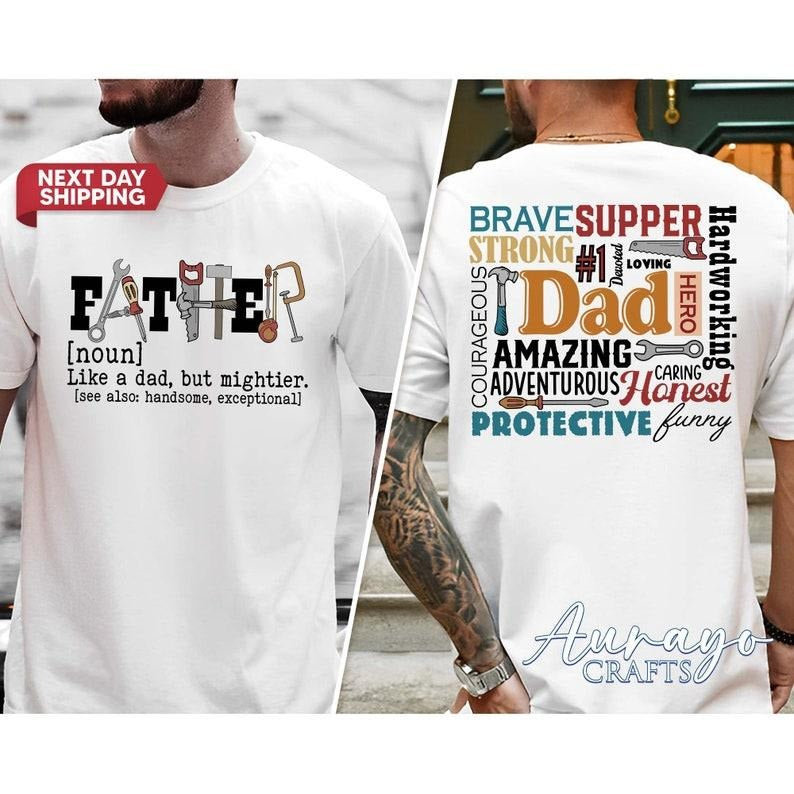 Father Definition Shirt, Funny Fathers Day Gifts, Dad Tools Shirt, Father's Day Gift, Mechanic Dad Tee, Dad's Repair Tools Shirt, Dad Shirt