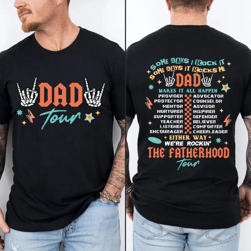 Fatherhood Tour Shirt, Father's Day Shirt, Dad Shirt, B3st Dad Ever Shirt, Dad Life Shirt, Father's Day Gift, papa shirt, Funny Dad Shirt