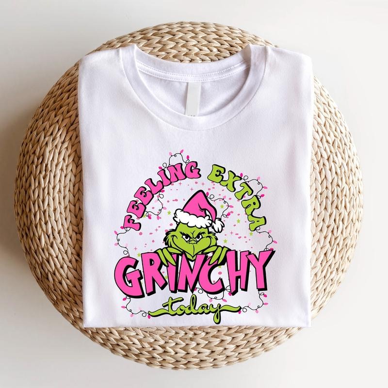 Feeling Extra Today Shirt, Trendy Christmas T-Shirt, Christmas Light Gift Tee, Funny Winter Holiday Short Sleeve, Retro...