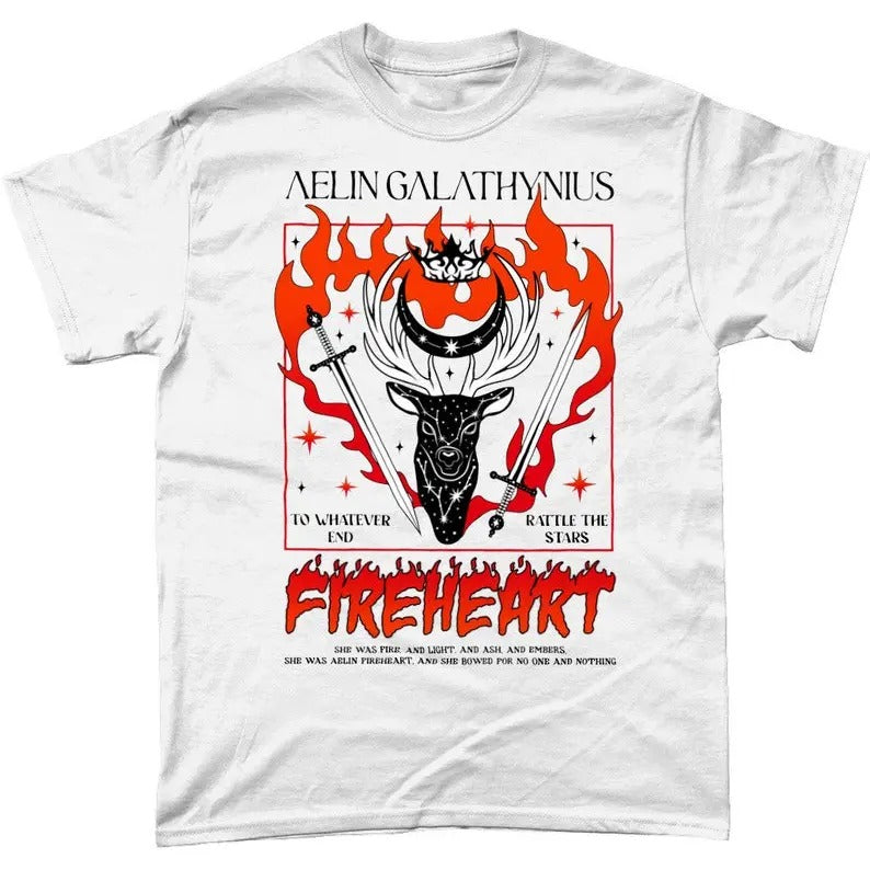 Fireheart TOG Inspired T-Shirt, Booktok, Bookish Tee, SJM Fandom, Haunting Adeline Special Edition Hoodie, Sweatshirt