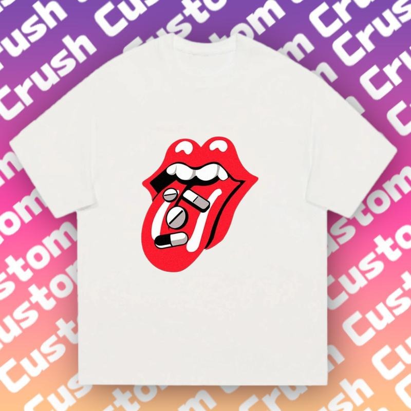 Flame Red Tongue Graphic Tee | Air-Flow Cotton | Concert Prep & Date Night Must-Have! (Limited Edition)