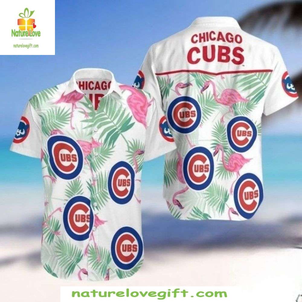 Chicago Cubs Hawaiian Shirt Flamingo Fun Tropical Baseball Apparel