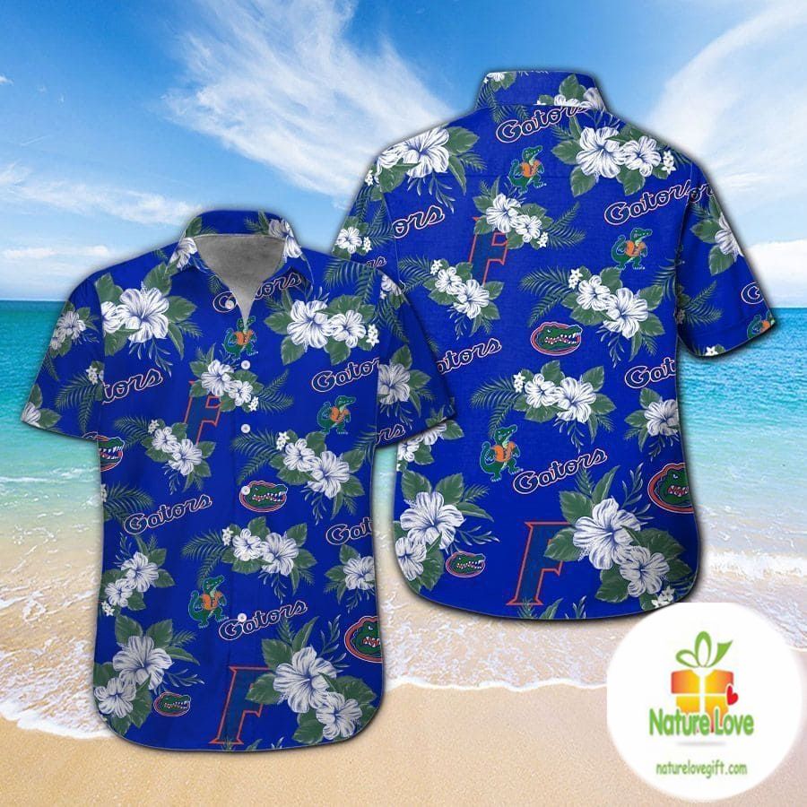 Florida Gators Short Sleeve Button Up Hawaiian Shirt