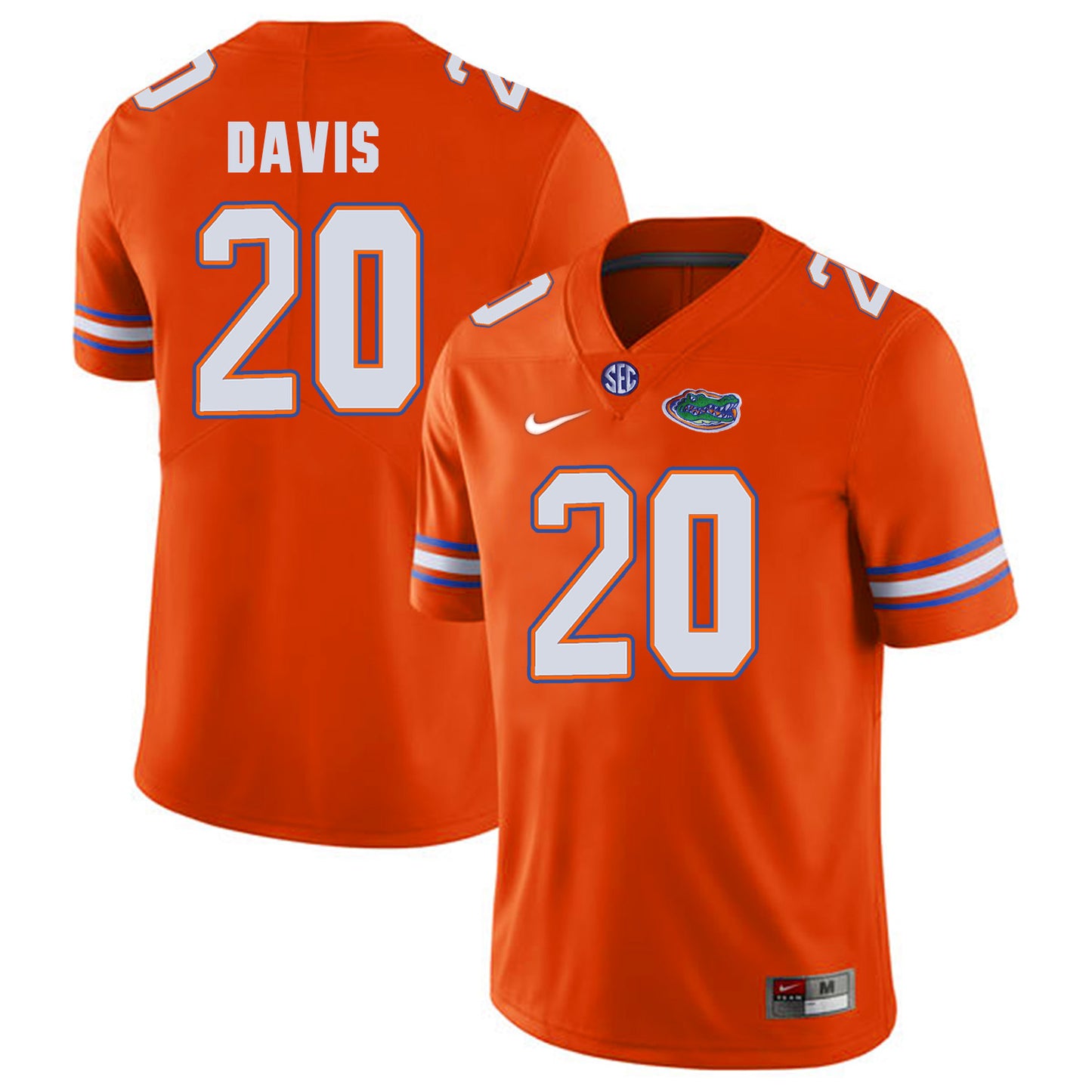 Florida Gators Malik Davis 20 Orange