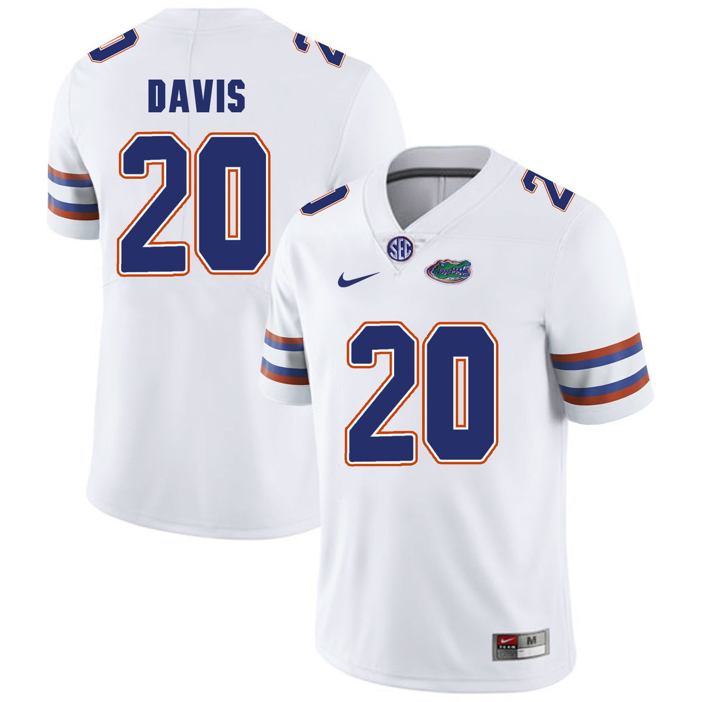 Florida Gators Malik Davis 20 White