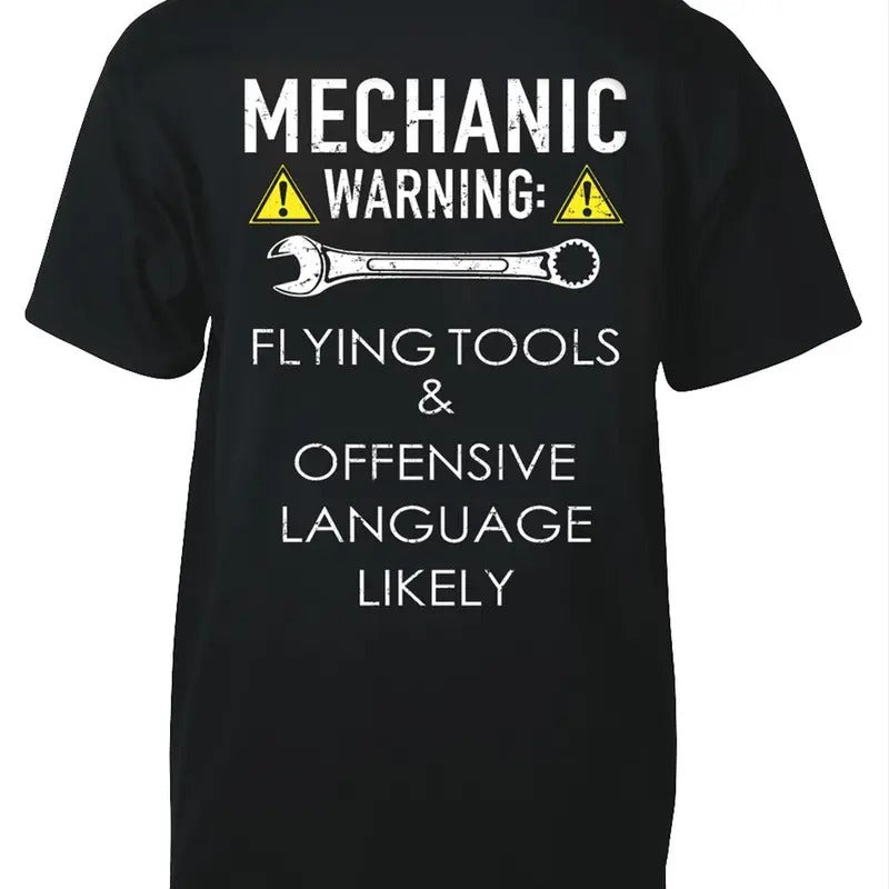 Flying Tool Area T-Shirt - Classic Design with Front Pocket, Ideal for Versatile Use Crewneck Cotton