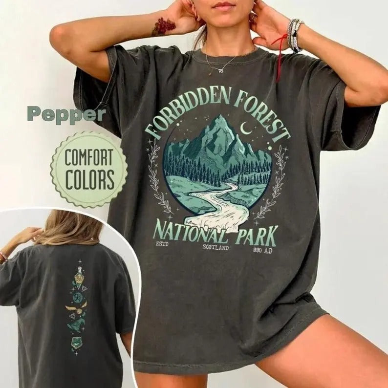 Forbidden Forest Shirt Potterhead Shirts Potterhead Gift Wizard School Shirt HP Fan Gift Magical Shirt Magic VVizardry...