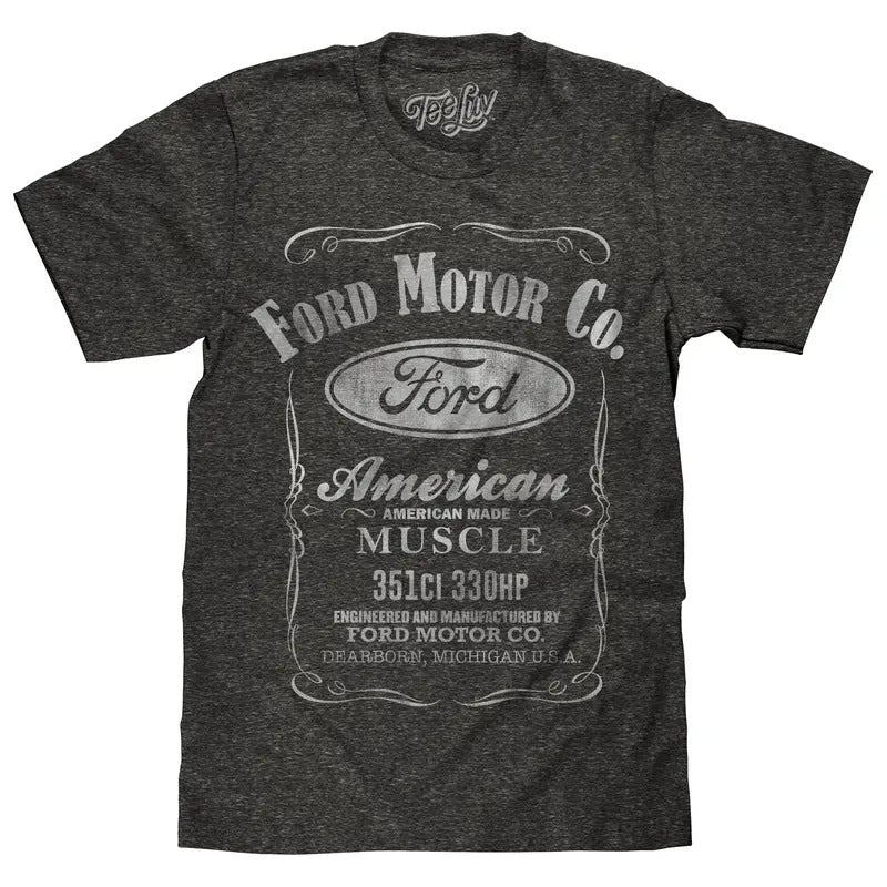 Ford Motor Co. American Made Muscle T-Shirt - Gray