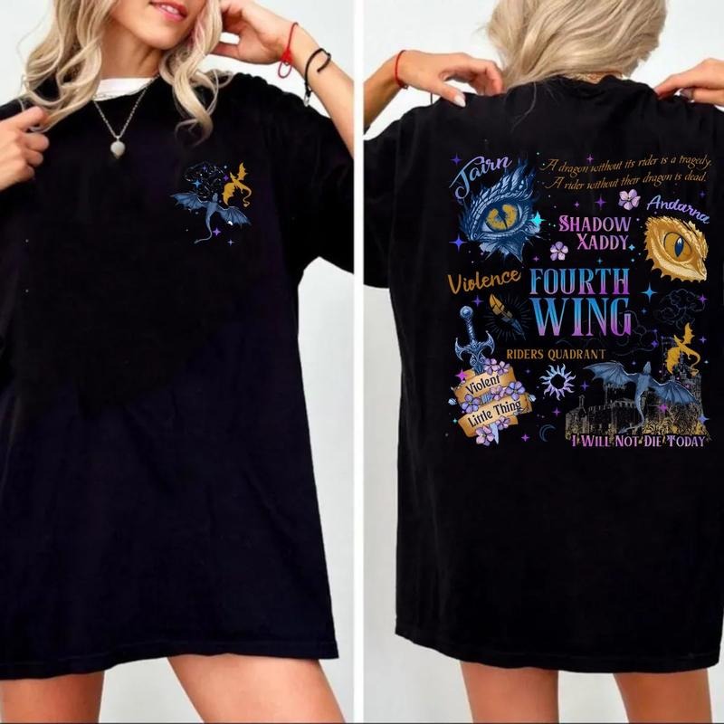 Fourth Wing Basgiath War College Tshirt, Dragon Rider Graphic Tee, Empyrean Series, Violence Tee, Bookish Bookworm, Unisex Sweater Pullover Tee graphic hoodie