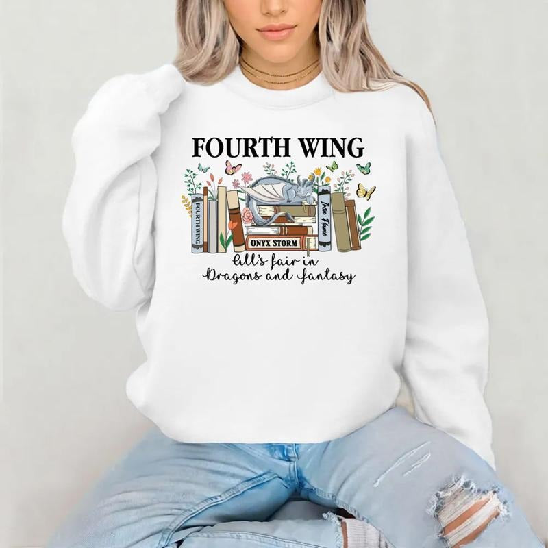 Fourth Wing Shirt All's Fair In Dragons And Fantasy, Basgiath War College Shirt, Fourth Wing Shirt, Fourth Wing Merch...
